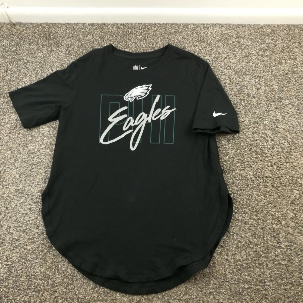 2022 Philadelphia Eagles Shirt Nike Tri Blend Drop Cut Hem Mens Small